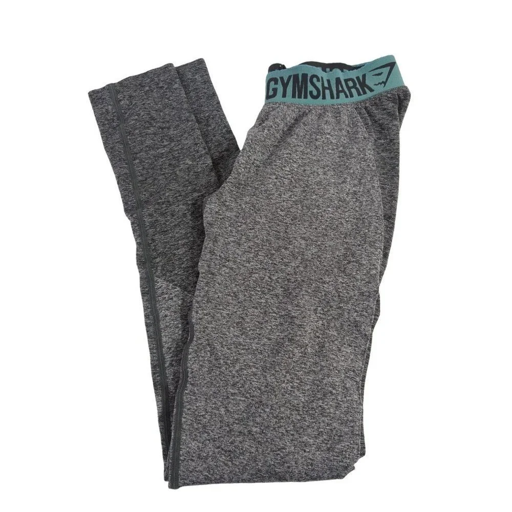 Gymshark Flex V3‎ Leggings Womens Small Gray Blue Athletic Activewear